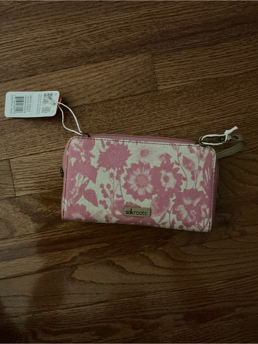 Sakroot Women's Artist Crossbody,wristlet Or Smartphone New Rose In Bloom.